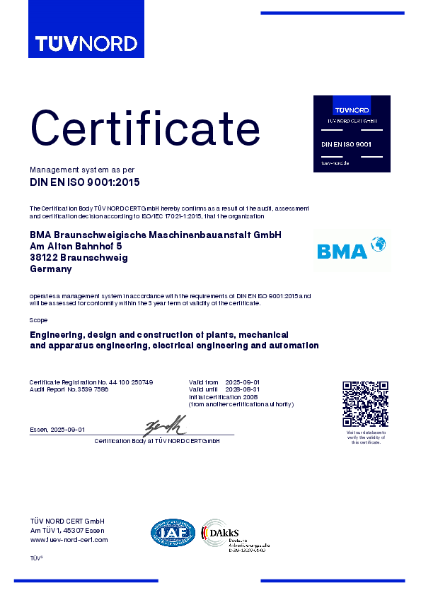 Quality Management System (ISO 9001:2015)